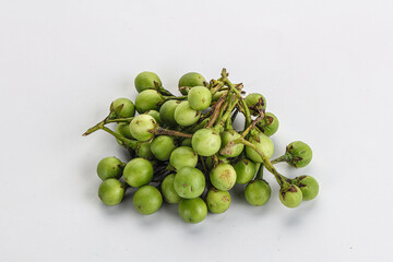 Raw ripe wild pea eggplant