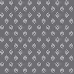 Monochrome Argyle Fair Isle Seamless Pattern Design