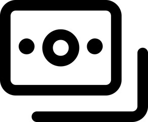 Fototapeta premium Bill icon illustration in outline style used for web, UI, banner, packaging and many other purposes