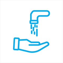 wash hands icon vector illustration symbol