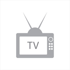 old tv icon vector illustration symbol