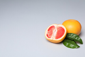 Juicy summer fruit - grapefruit, concept of fresh food