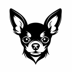Chihuahua Head Design Logo