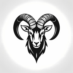 Ibex Head Symbol Logo Design