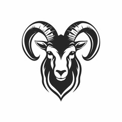 Ibex Head Symbol Logo Design