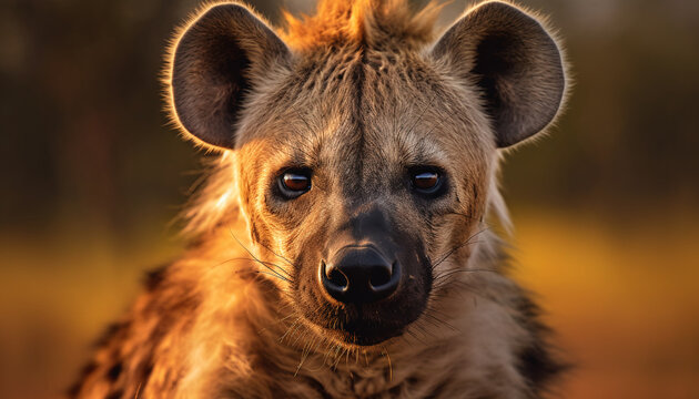 Animali africani. Africa. Iena. Ai generated.