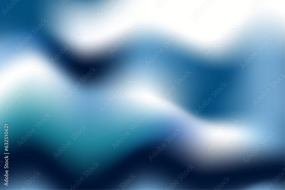 Poster dark blue soft and mysterious wave motion abstract background. smooth texture. vector illustration.