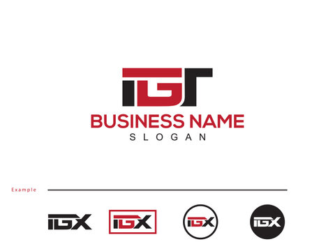 Minimal Unique IGT ig Vector Business Logo Letter Design