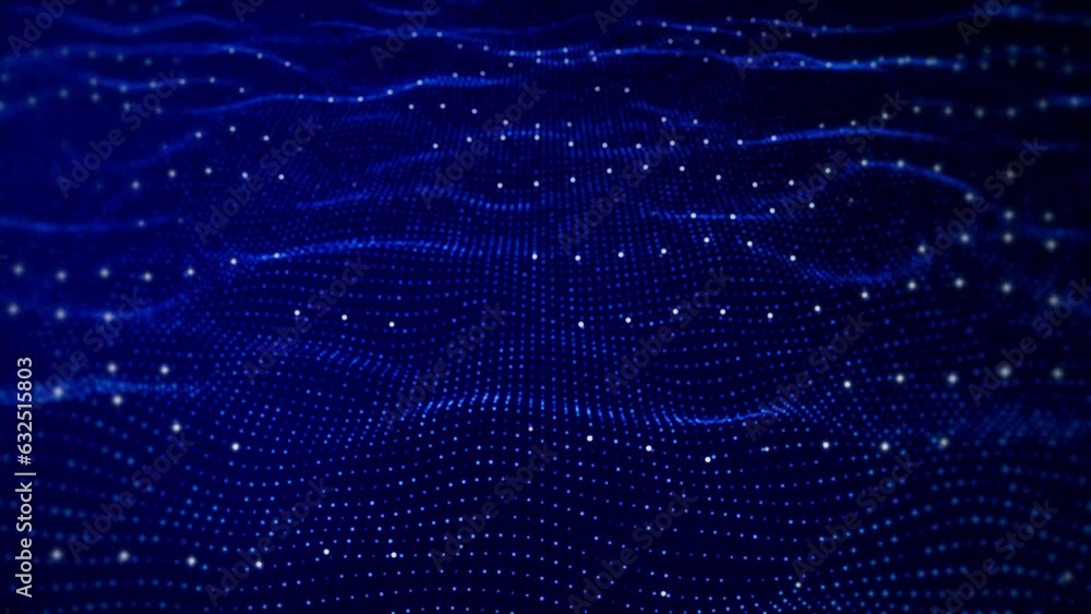 Poster abstract high-speed cyber technology metallic shine lines particles lines mesh background. 5g or 6g 