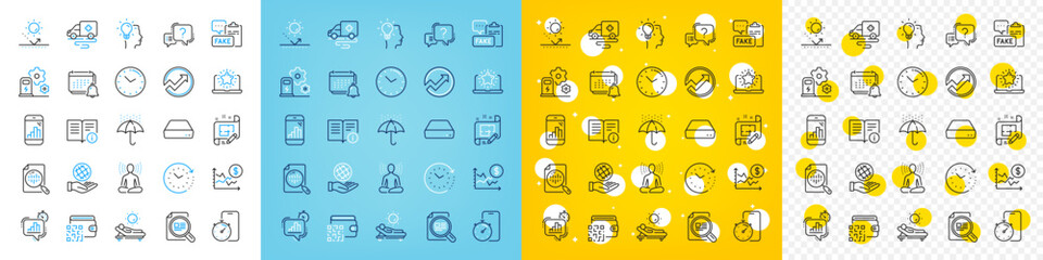 Vector icons set of Architect plan, Lounger and Qr code line icons pack for web with Sun protection, Check article, Dollar rate outline icon. Waterproof umbrella, Statistics timer. Vector