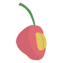 Cute cherry fruity cartoon