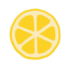 Cute lemon fruity cartoon die cut sticker