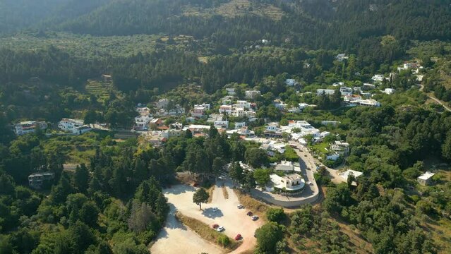 Panoramic View of Kos Town, Greece Aerial
