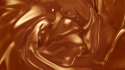 Super Slow Motion Shot of Swirling Fresh Caramel at 1000fps.