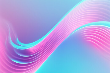 Neon light curve glowing wave blur cyan pink trail