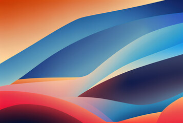 Abstract graphic colorful background orange blue