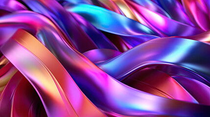 Bright ribbons, abstract pattern, futuristic pattern.