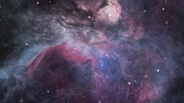 Orion nebula loopable vertical scrolling