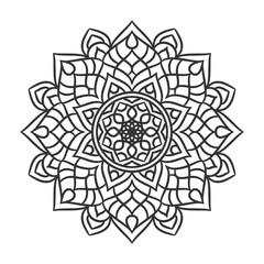 Ethnic Mandala Round Ornament Pattern