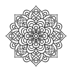 Ethnic Mandala Round Ornament Pattern