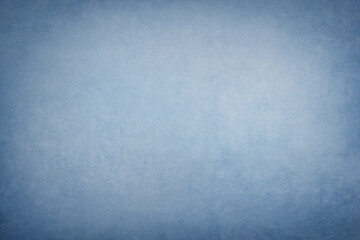 Texture of watercolor blue background. Wallpaper with recycle paper texture. Decorative nature wall concept, surface mockup. Abstract grunge backdrop for art design. Top view, close up, copy space