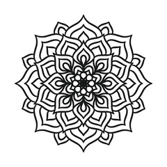 Ethnic Mandala Round Ornament Pattern
