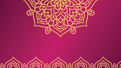 Mandala round ornament background template