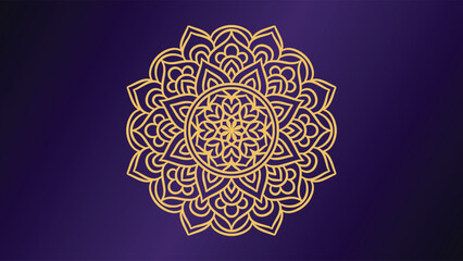 Mandala round ornament background template