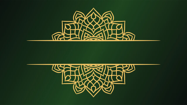 Mandala round ornament background template