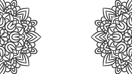 Mandala round ornament background template