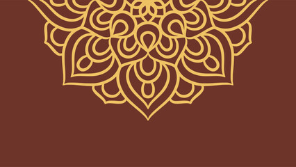 Mandala round ornament background template