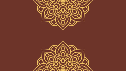 Mandala round ornament background template