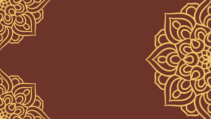 Mandala round ornament background template