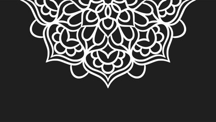 Mandala round ornament background template