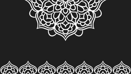 Mandala round ornament background template