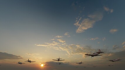 plane flying in the sky