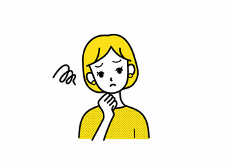 困っている女性