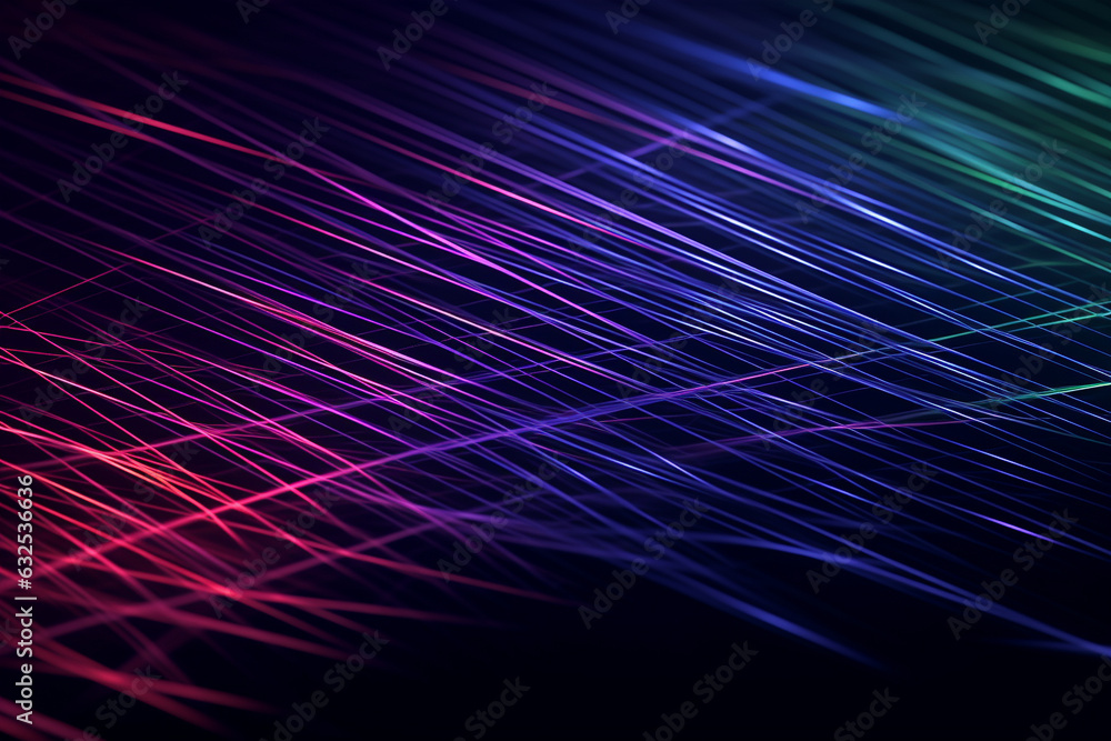 Poster colorful abstract background with lines, a grid of lines, generative ai