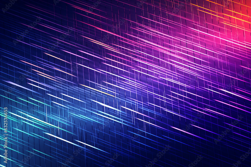 Poster colorful abstract background with lines, a grid of lines, generative ai