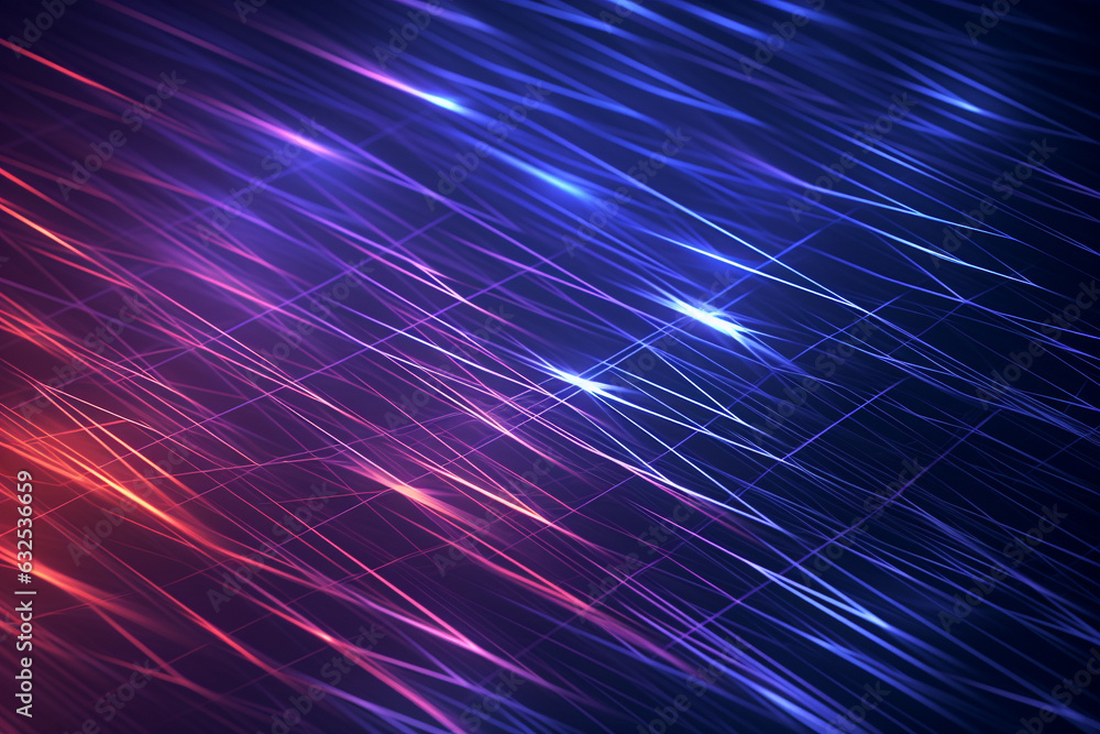 Poster colorful abstract background with lines, a grid of lines, generative ai