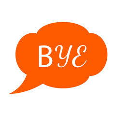 Bye 30 Set Small Talk Dialogue Flat Color Style