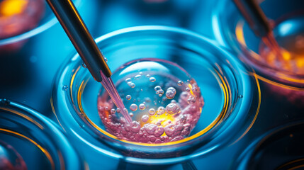 In Vitro Fertilisation (IVF) Macro Concept - Medical Science
