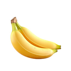 Banana with transparent background