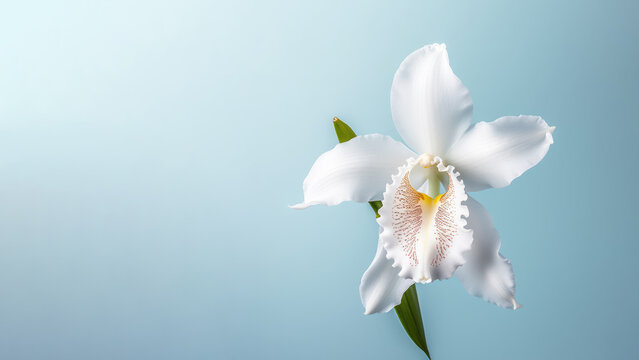 White cattleya orchid flower background, Flowers composition as background project graphic design