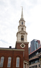 A brick church in Boston, USA