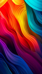 Fototapeta premium Textured background with colorful lines, generative AI.