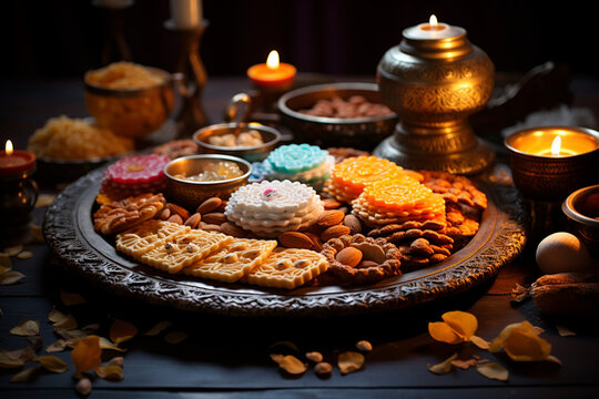 Traditional Diwali Sweets and Treats Generative AI