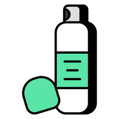 Fototapeta premium A unique design icon of body spray 