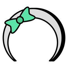 Obraz premium An editable design icon of headband 