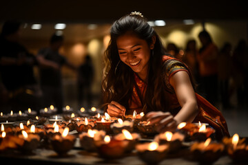 Cultural Performances Showcasing Traditions of Diwali Generative AI